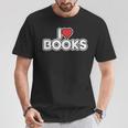 I Love Books T-Shirt Unique Gifts