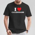 Love Calendars Year Date Book Month Picture Collector T-Shirt Unique Gifts