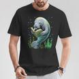 Manatee Reading Book Matching Bookworm Librarian Books Lover T-Shirt Unique Gifts