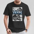 Marvel Venom Comic Book Illustrations Panel Graphic T-Shirt T-Shirt Unique Gifts