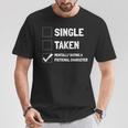 Mentally Dating A Fictional Character Book Lover T-Shirt Unique Gifts Mentally Dating A Fictional Character Book Lover T-Shirt Unique Gifts