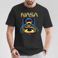 NASA Astronaut In Space Hole Comic Book Style Geek T-Shirt Unique Gifts