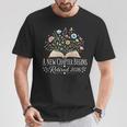 A New Chapter Begins Retired 2026 Floral Book Retirement T-Shirt Unique Gifts A New Chapter Begins Retired 2026 Floral Book Retirement T-Shirt Unique Gifts