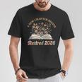 A New Chapter Begins Retirement Floral Book Retired 2026 T-Shirt Unique Gifts A New Chapter Begins Retirement Floral Book Retired 2026 T-Shirt Unique Gifts