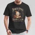 North Pole Book Club Christmas Reading Hot Cocoa Graphic T-Shirt Unique Gifts