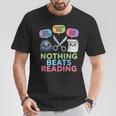 Nothing Beats Reading Rock Paper Scissors Game Book Lover T-Shirt Unique Gifts