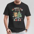 Oh What Fun It Is To Read Christmas Tree Book Lover Groovy T-Shirt Unique Gifts