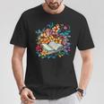 Open Book With Colorful Floral Reading Magic T-Shirt Unique Gifts Open Book With Colorful Floral Reading Magic T-Shirt Unique Gifts
