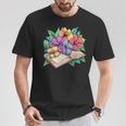 Open Book With Colorful Hibiscus Flowers Bloom T-Shirt Unique Gifts Open Book With Colorful Hibiscus Flowers Bloom T-Shirt Unique Gifts