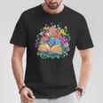 Open Book Surrounded By Colorful Spring Flowers Bloom T-Shirt Unique Gifts Open Book Surrounded By Colorful Spring Flowers Bloom T-Shirt Unique Gifts