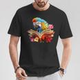 Parrot Reading Book T-Shirt Unique Gifts Parrot Reading Book T-Shirt Unique Gifts