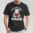 Polar Bear And Books Just One More Page T-Shirt Unique Gifts