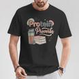 Protein And Proverbs Protein Workout Book Lover Gym T-Shirt Unique Gifts