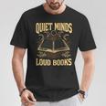 Quiet Minds Loud Books Introvert Reader Book Lover T-Shirt Unique Gifts Quiet Minds Loud Books Introvert Reader Book Lover T-Shirt Unique Gifts