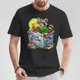 Raccoon At Library Book Return Librarian And Reader T-Shirt Unique Gifts