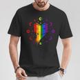Rainbow Book With Stars And Moon Phases Gay Pride LGBT T-Shirt Unique Gifts