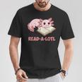 Read-A-Lotl Axolotl Books Reader T-Shirt Unique Gifts Read-A-Lotl Axolotl Books Reader T-Shirt Unique Gifts