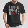 I Read Banned Books Cat Reading A Books Men Women T-Shirt Unique Gifts I Read Banned Books Cat Reading A Books Men Women T-Shirt Unique Gifts