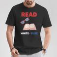 Read Blue Patriotic Book Lover Girls Independence T-Shirt Unique Gifts
