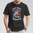 Read More Books Boo Ghost Halloween Reading Books Teacher T-Shirt Unique Gifts