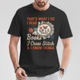 Read Books I Cross Stitch Sewing Stitcher Quilt Cross Stitch T-Shirt Unique Gifts Read Books I Cross Stitch Sewing Stitcher Quilt Cross Stitch T-Shirt Unique Gifts