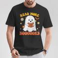 Read More Books With Ghost For Halloween Teacher Costume T-Shirt Unique Gifts Read More Books With Ghost For Halloween Teacher Costume T-Shirt Unique Gifts