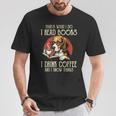 i Read Books And i Know Things Beagle Dog Reading Coffee T-Shirt Unique Gifts
