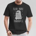 Read More Boooooks Cute Halloween Ghost Reading a Book T-Shirt Unique Gifts Read More Boooooks Cute Halloween Ghost Reading a Book T-Shirt Unique Gifts