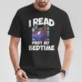 I Read Past My Bedtime Book Bookworm T-Shirt Unique Gifts
