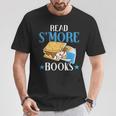 Read Smore Books Men Campfire Camping Camper T-Shirt Unique Gifts Read Smore Books Men Campfire Camping Camper T-Shirt Unique Gifts