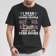 I Read So I Don't Choke People Save A Life Send Books Cat For Men Women T-Shirt Unique Gifts I Read So I Don't Choke People Save A Life Send Books Cat For Men Women T-Shirt Unique Gifts