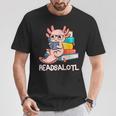 Readalotl a Kawaii Axolotl Reading a Book As Readsalotl T-Shirt Unique Gifts Readalotl a Kawaii Axolotl Reading a Book As Readsalotl T-Shirt Unique Gifts