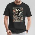 The Reader Tarot Card Skeleton Reading Book Bookworm Bookish T-Shirt Unique Gifts