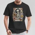 The Reader Tarot Card Skeleton Reading Book T-Shirt Unique Gifts The Reader Tarot Card Skeleton Reading Book T-Shirt Unique Gifts