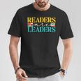 Readers Are Leaders Books Librarian Library Book Lover T-Shirt Unique Gifts