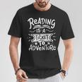 Reading Adventure Bookworm Book T-Shirt Unique Gifts