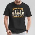 Reading Book Lover Bookish Reader Silly Goose Book Club T-Shirt Unique Gifts