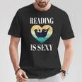 Reading Books In Bathtub Bathing Sexy Bookworm Reading Rats T-Shirt Unique Gifts