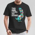 Reading Books For Girl Kids Bookworm Story Reader T-Shirt Unique Gifts