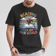 Reading Colors Our World Rainbow Books Kids T-Shirt Unique Gifts
