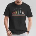 Reading Evolution Retro Books Hobby Reading T-Shirt Unique Gifts