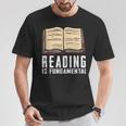 Reading Fundamental Books Lover Bookworm Reader Literature T-Shirt Unique Gifts Reading Fundamental Books Lover Bookworm Reader Literature T-Shirt Unique Gifts