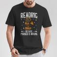 Reading Makes Me Feel Less Murdery Book Dragon T-Shirt Unique Gifts Reading Makes Me Feel Less Murdery Book Dragon T-Shirt Unique Gifts