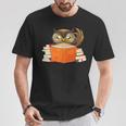 Reading Owl Art Men Women Kids Bookworm Book Lovers T-Shirt Unique Gifts