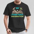 Reading Powers Imagination Book Nerd Reading T-Shirt Unique Gifts