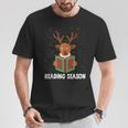 Reading Season Christmas Reindeer Bookworm Book Reader T-Shirt Unique Gifts Reading Season Christmas Reindeer Bookworm Book Reader T-Shirt Unique Gifts