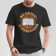 Reading Is My Superpower Book Nerd Bookworm T-Shirt Unique Gifts