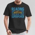 Reading Is My Superpower Read Books Lover Womens Mens T-Shirt Unique Gifts