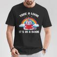 Reading Unicorn Take A Look It's In A Book Retro Rainbow T-Shirt Unique Gifts