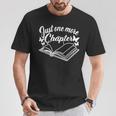 Reading Women Girls Book Lover Just One More Chapter T-Shirt Unique Gifts Reading Women Girls Book Lover Just One More Chapter T-Shirt Unique Gifts